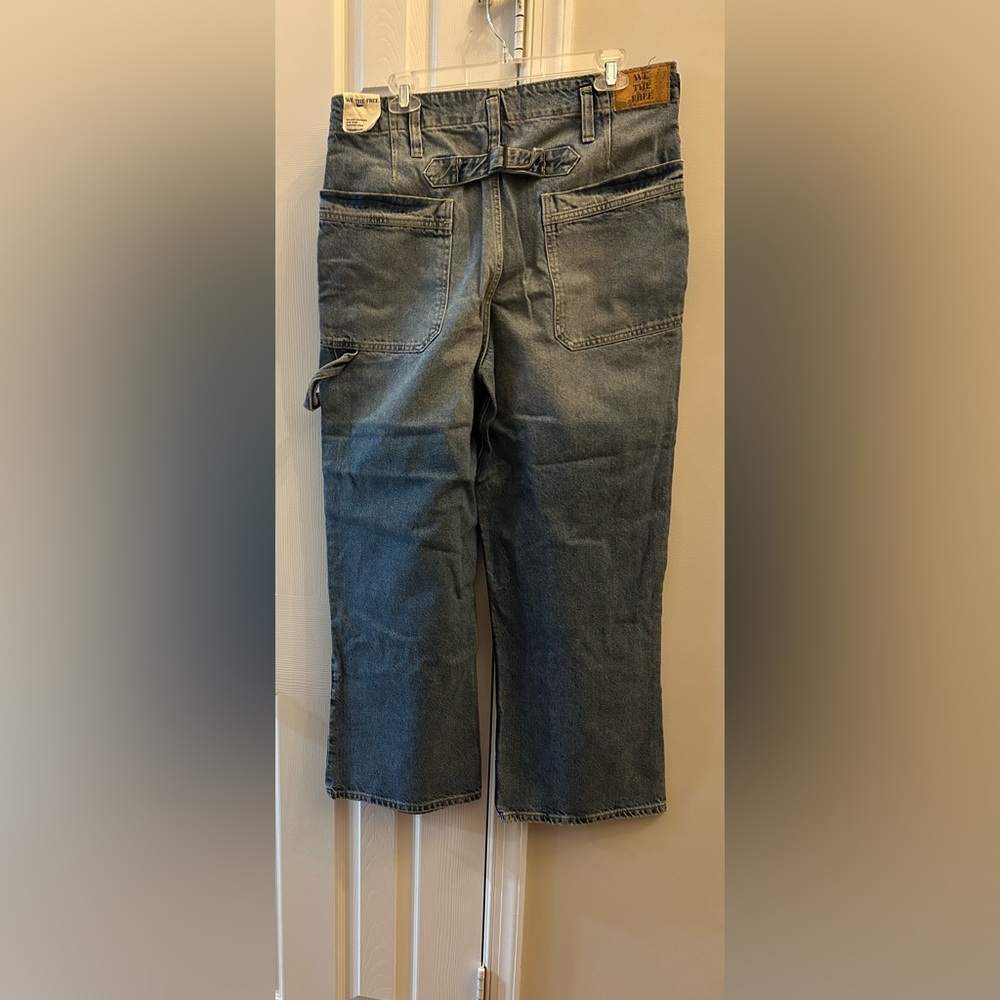 Free People Major Leagues Mid Rise Cuffed Cropped Jean - Picture 8 of 10